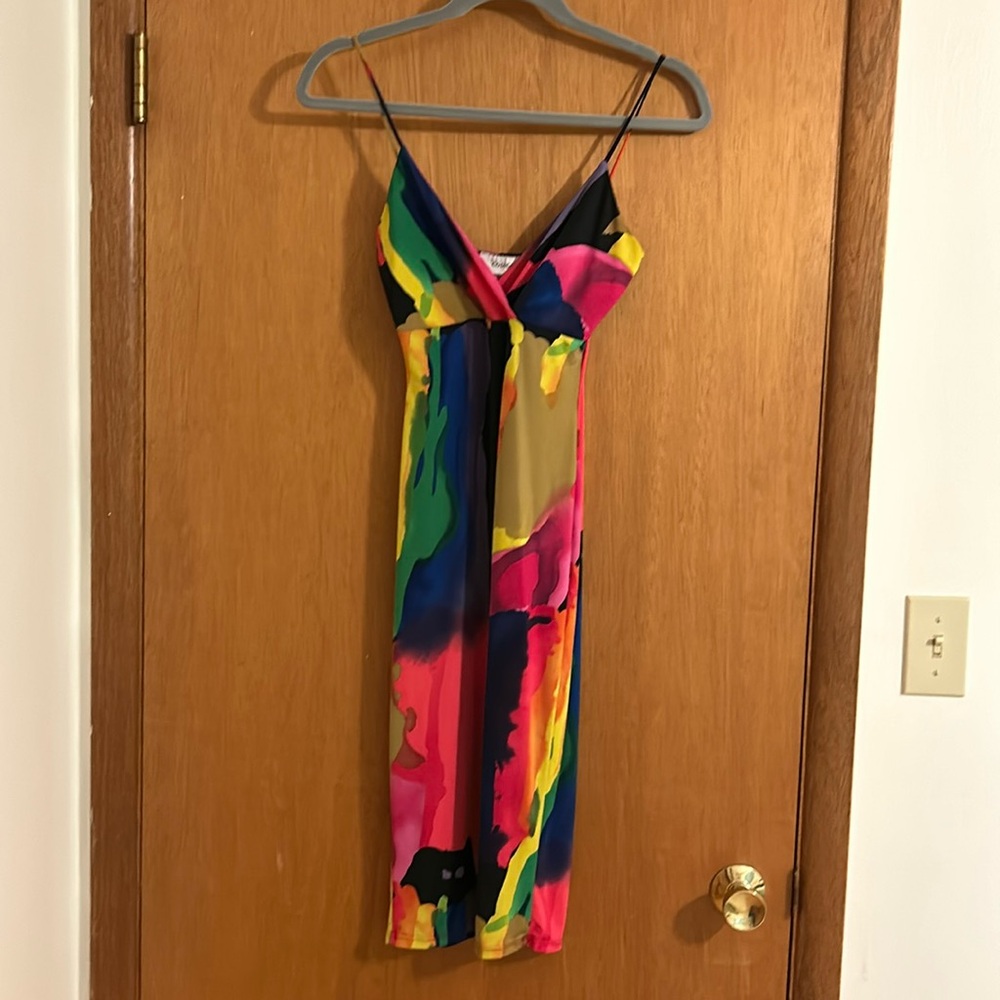 Codigo Rainbow Bodycon Dress